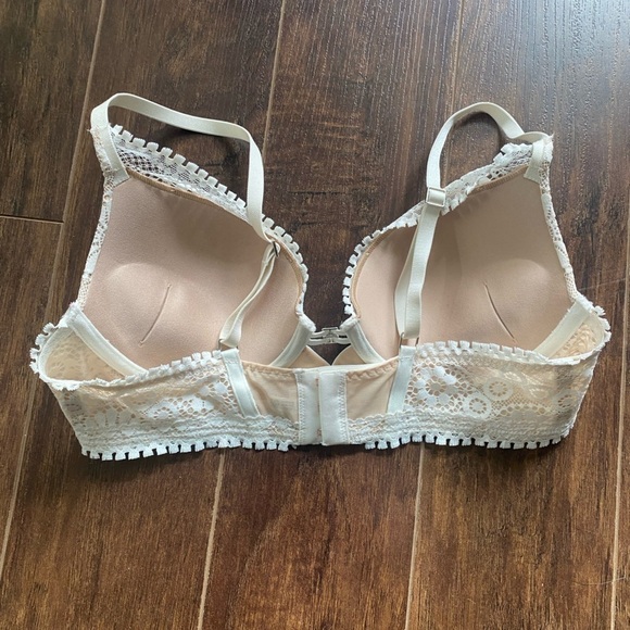 Aerie Cream Real Power Plunge Bra 34B - Picture 2 of 7